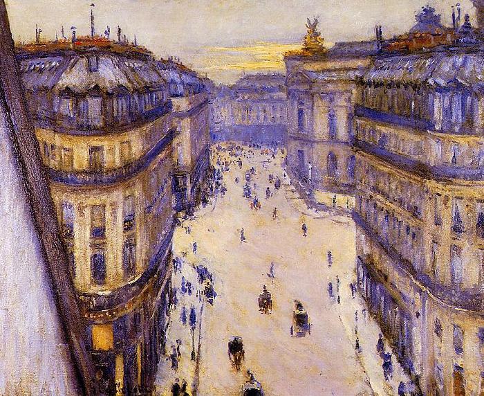 Gustave Caillebotte Rue Halevy, vue d'un sixieme etage France oil painting art